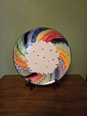 Jan Pugh Packer Creek Pottery Julie Stripe 12" Plate